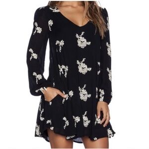 Free People Austin embroidered mini dress Sz.M